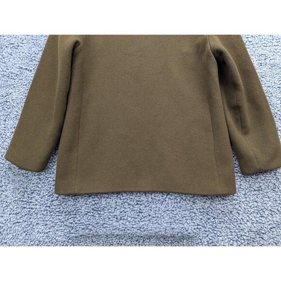 James Peter James Wool Cashmere Tweed Jacket Mens M Full Zip Outdoor Army Green - Picture 8 of 13